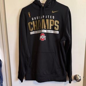 Nike OSU CHAMPS Therma-Fit Black Hoodie